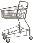 Supermarkt-Speicher-Handeinkaufswagen-Lebensmittelgeschäft-Korb mit Rädern