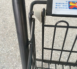 Supermarkt-Speicher-Handeinkaufswagen-Lebensmittelgeschäft-Korb mit Rädern