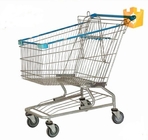 Silberne Einkauf-Laufkatzen-/Metallsupermarkt-Einkaufswagen 100Kgs
