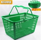 Einzelhandelsgeschäft-Plastikhandkorb/Supermarkt-Nahrungsmittelplastikkorb mit Griff
