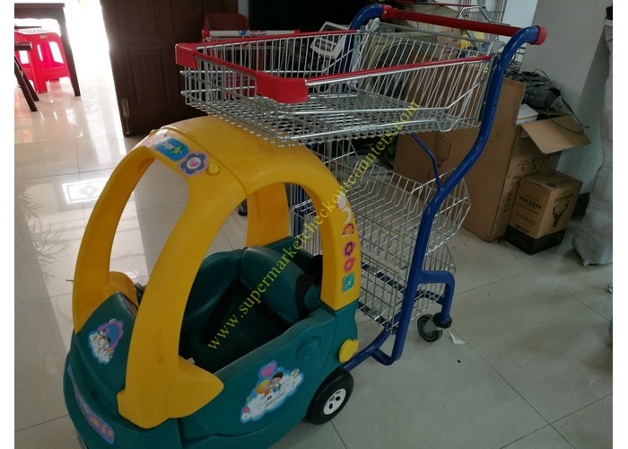 Kindergrößen-Kindereinkaufswagen-Mall-Spielzeug-Wagen scherzt Einkaufslaufkatze