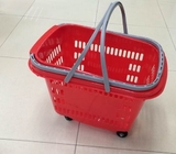 Wasserdichte Rollen-Plastiklaufkatzen-faltender Einkaufskorb mit Rädern und Griff