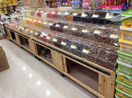 Multifuntions-Nahrungsmittelhölzerne Kleinanzeige für Supermarkt/Speicher 3 überlagert